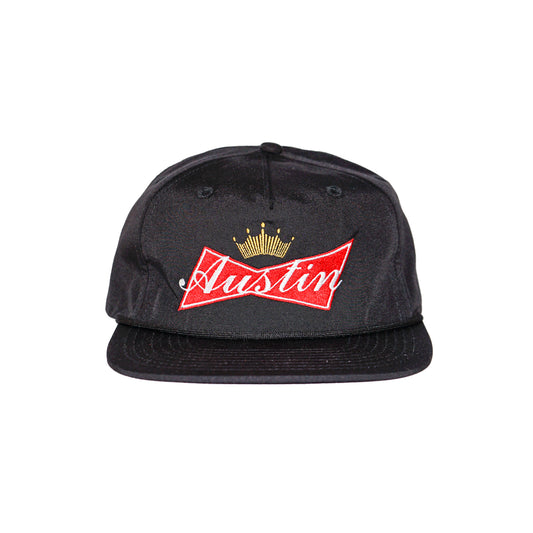 Bud Austin Tx Grampa Style Snap Back - Black